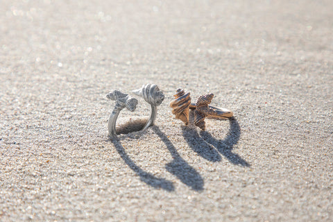 Conch Shell Cluster Ring