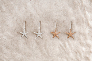 Starfish hanging earrings