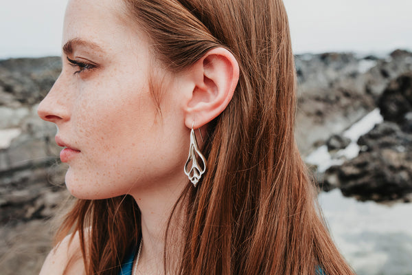 Laevistrombus canarium Shell Earrings