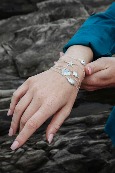 Limpet shell bracelet