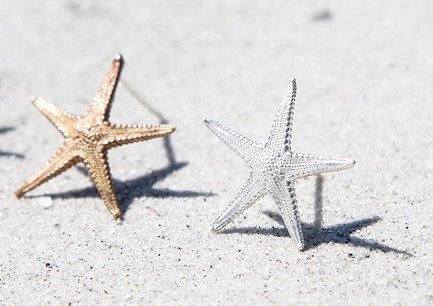 Starfish stud earrings
