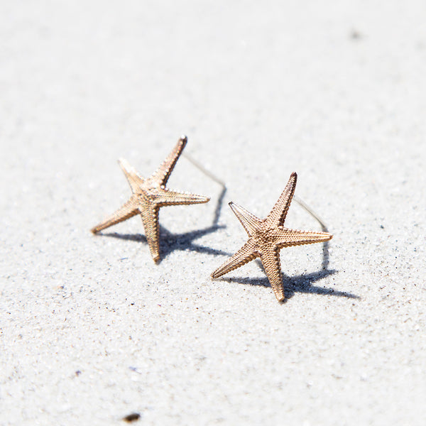 Starfish stud earrings