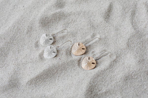 Small Pansy Shell Earrings